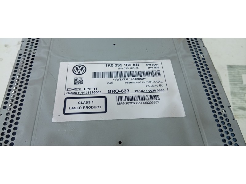 SISTEMA AUDIO / RADIO CD 1K0035186AN  - imagen 2