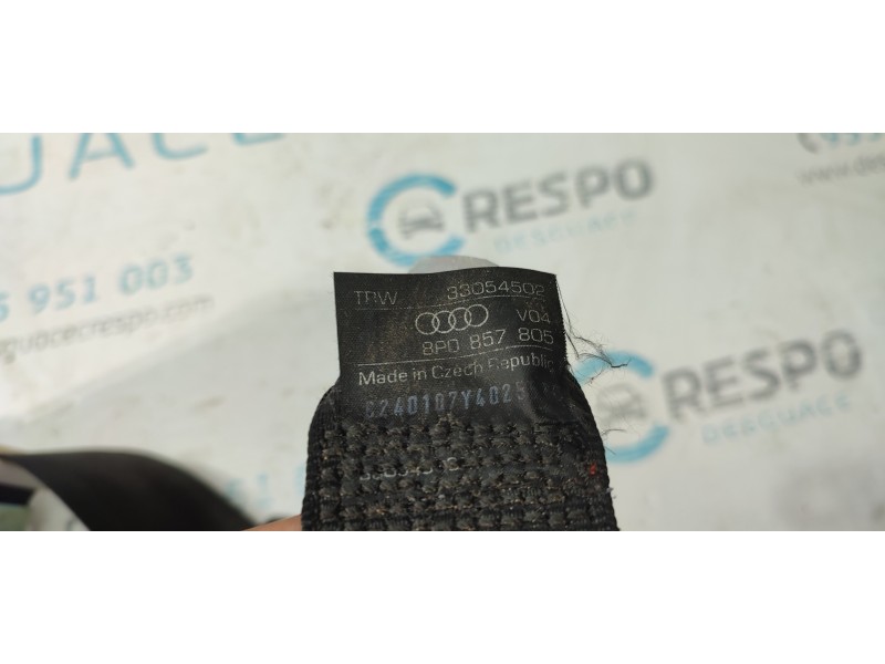 CINTURON SEGURIDAD TRASERO IZQUIERDO 8P0857805  - imagen 2