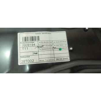 ELEVALUNAS DELANTERO IZQUIERDO A1645405806  - miniatura 2