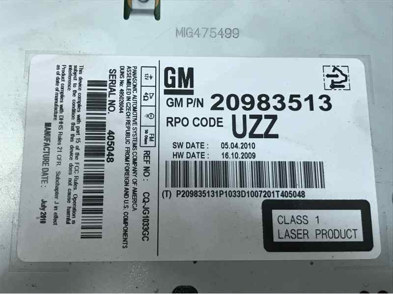 SISTEMA AUDIO / RADIO CD 20983513  - imagen 3