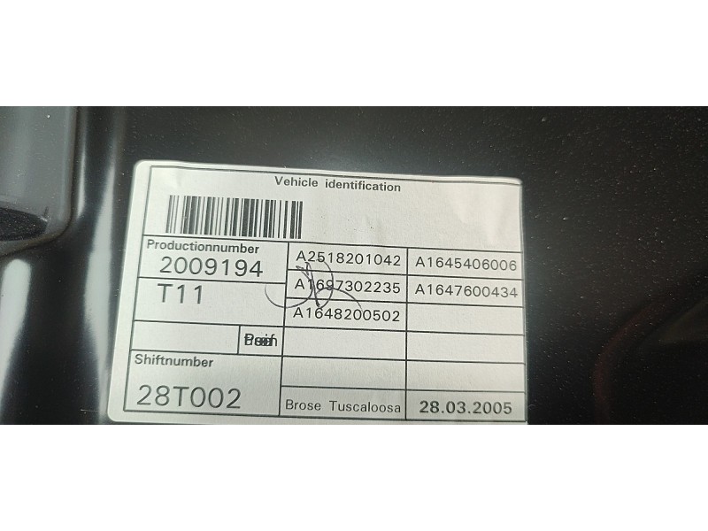 ELEVALUNAS TRASERO DERECHO A1645406006  - imagen 4