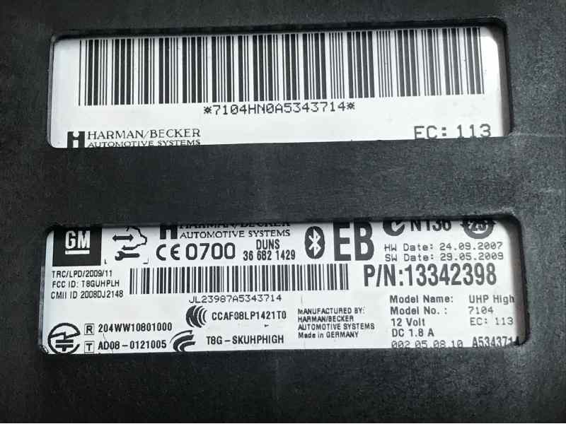 MODULO ELECTRONICO 13342398  - imagen 2