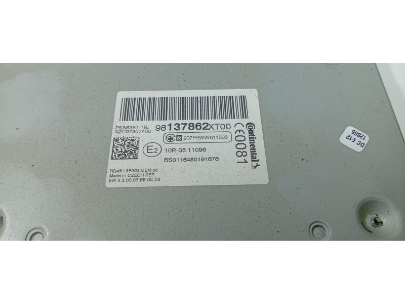 SISTEMA AUDIO / RADIO CD 98137862XT00  - imagen 3