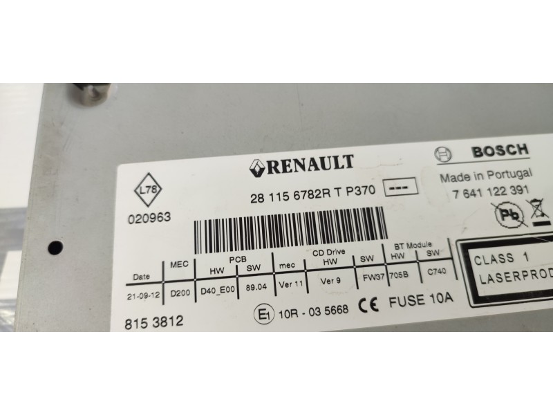 SISTEMA AUDIO / RADIO CD 281156782R  - imagen 3