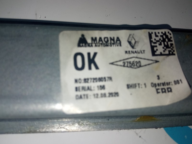 ELEVALUNAS TRASERO DERECHO 827206057R  - imagen 2