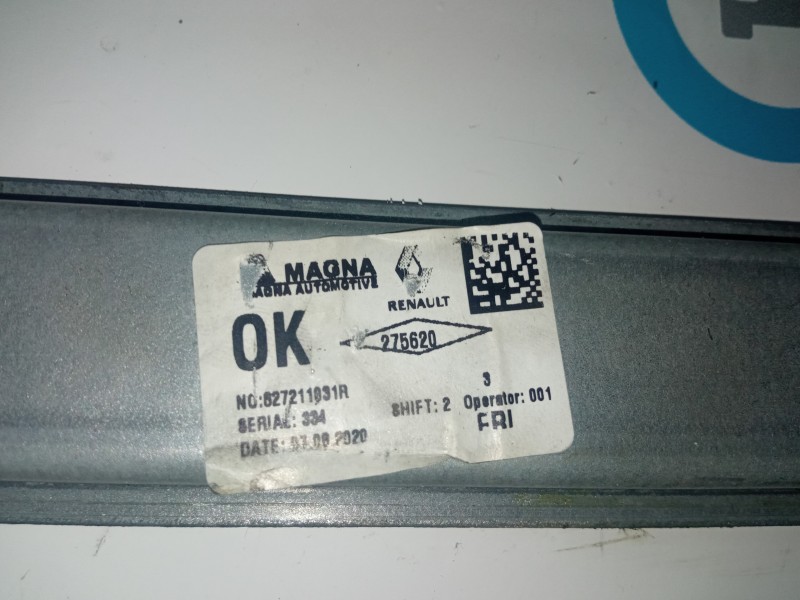 ELEVALUNAS TRASERO IZQUIERDO 827211031R  - imagen 2