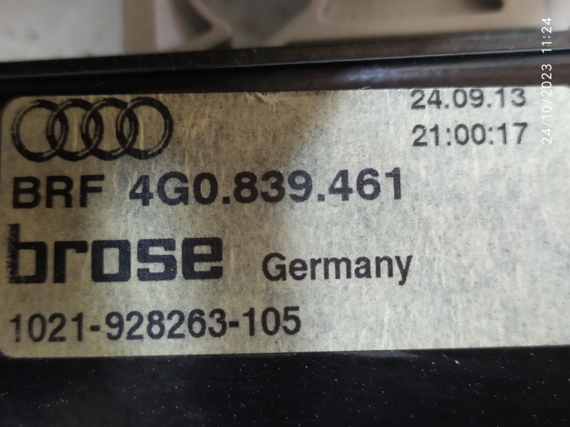 ELEVALUNAS TRASERO IZQUIERDO 4G0839461 8K0959811A  - imagen 3