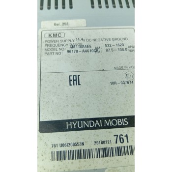 SISTEMA AUDIO / RADIO CD 96170A4610CA  - miniatura 3