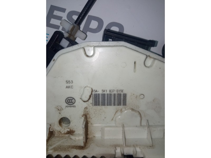 CERRADURA PUERTA DELANTERA IZQUIERDA 5K1837015E  - imagen 3