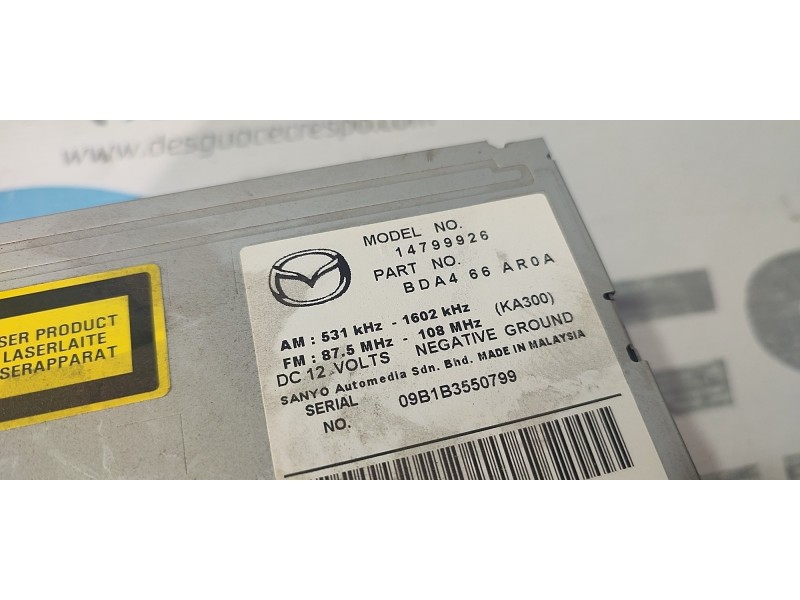 SISTEMA AUDIO / RADIO CD BDA466AR0A  - imagen 2