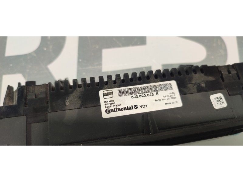 MANDO CALEFACCION / AIRE ACONDICIONADO 6J0820043E  - imagen 2