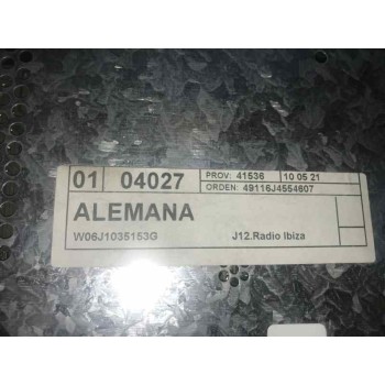 SISTEMA AUDIO / RADIO CD 6J1035153G  - miniatura 2