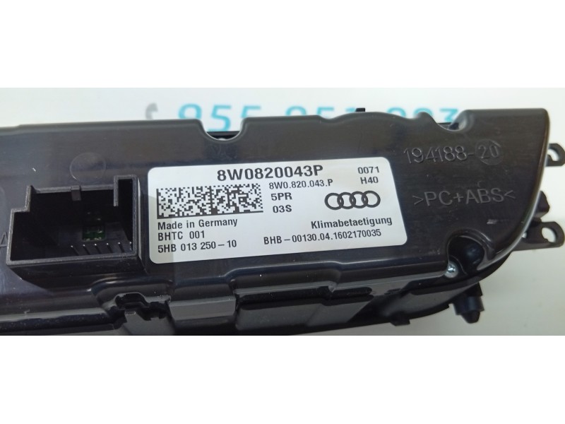 MANDO CLIMATIZADOR 8W0820043P  - imagen 3