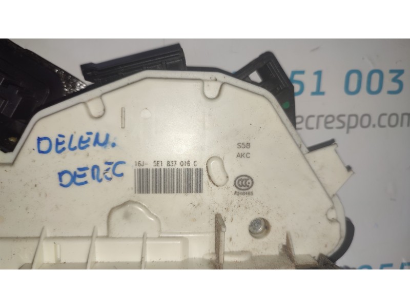 CERRADURA PUERTA DELANTERA DERECHA 5E1837016C  - imagen 2