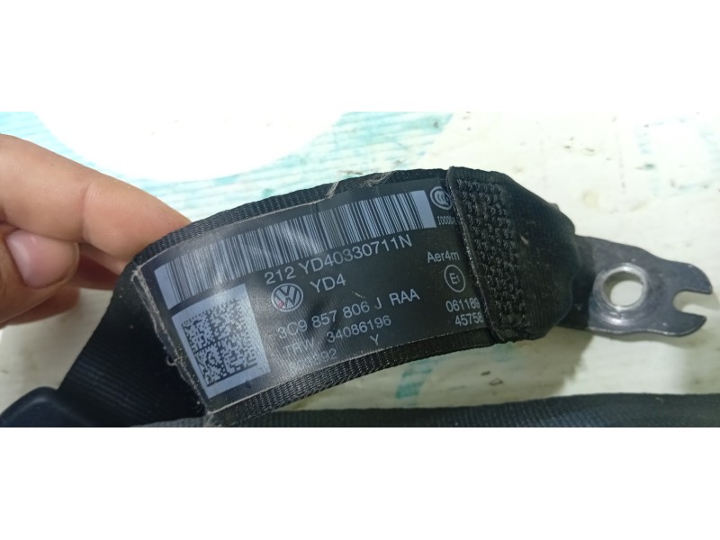 CINTURON SEGURIDAD TRASERO DERECHO 3C9857806J  - imagen 2