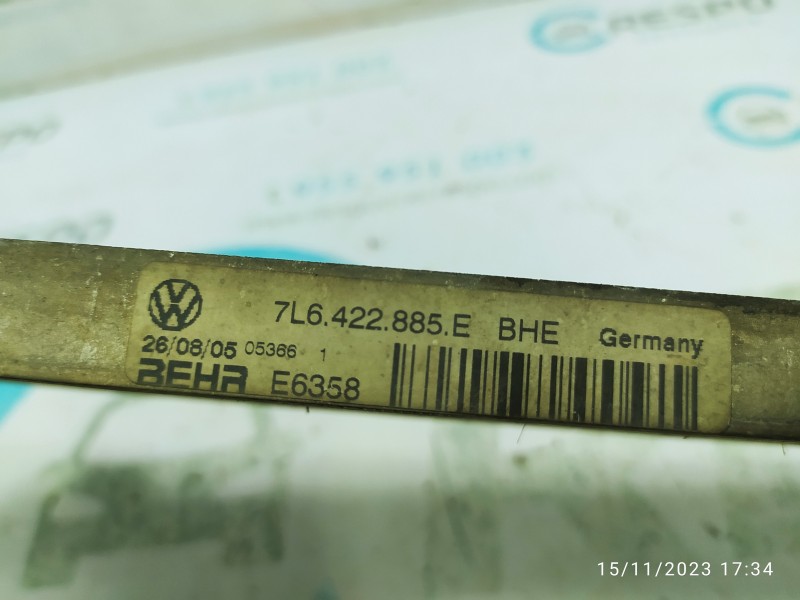 ENFRIADOR ACEITE MOTOR 7L6422885E  - imagen 2