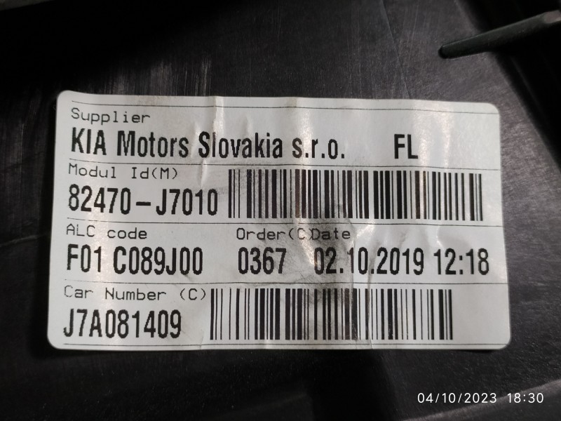 ELEVALUNAS DELANTERO IZQUIERDO 82470J7010  - imagen 3