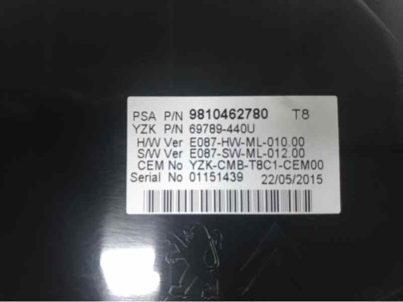 CUADRO INSTRUMENTOS 9810462780  - imagen 2