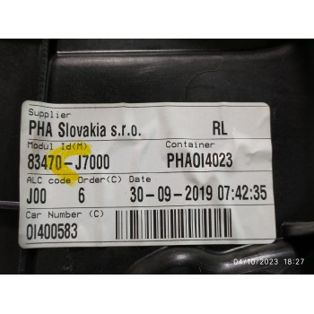 ELEVALUNAS TRASERO IZQUIERDO 83470J7000 83450J7000  - miniatura 3