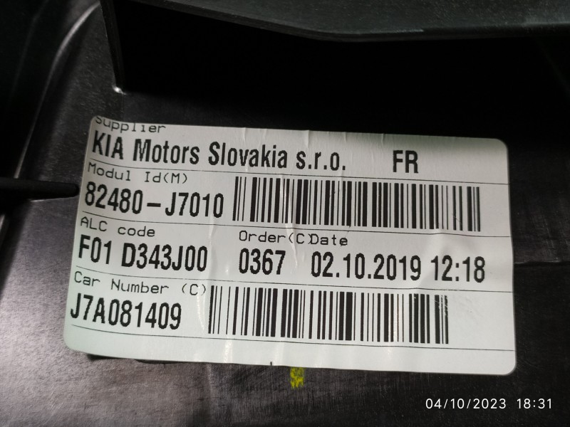 ELEVALUNAS DELANTERO DERECHO 82480J7010 82460J7010  - imagen 3