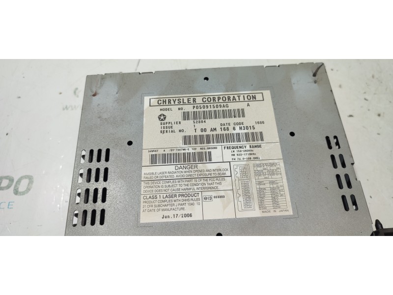 SISTEMA AUDIO / RADIO CD P05091509AG  - imagen 2