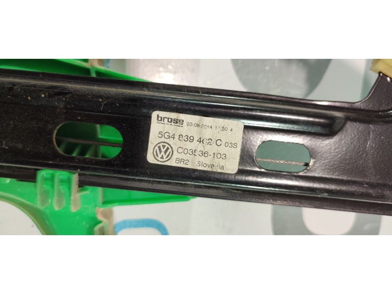 ELEVALUNAS TRASERO DERECHO 5G4839462C  - imagen 2