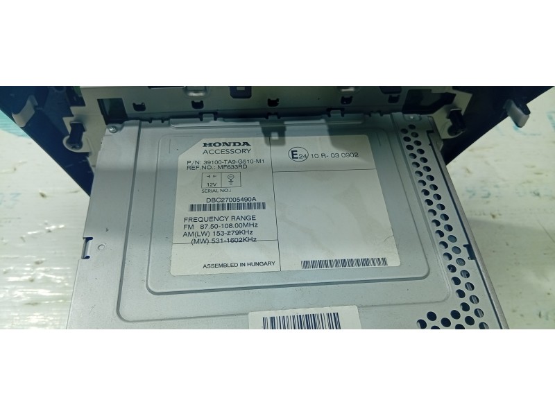 SISTEMA AUDIO / RADIO CD 39100TA9G510  - imagen 4