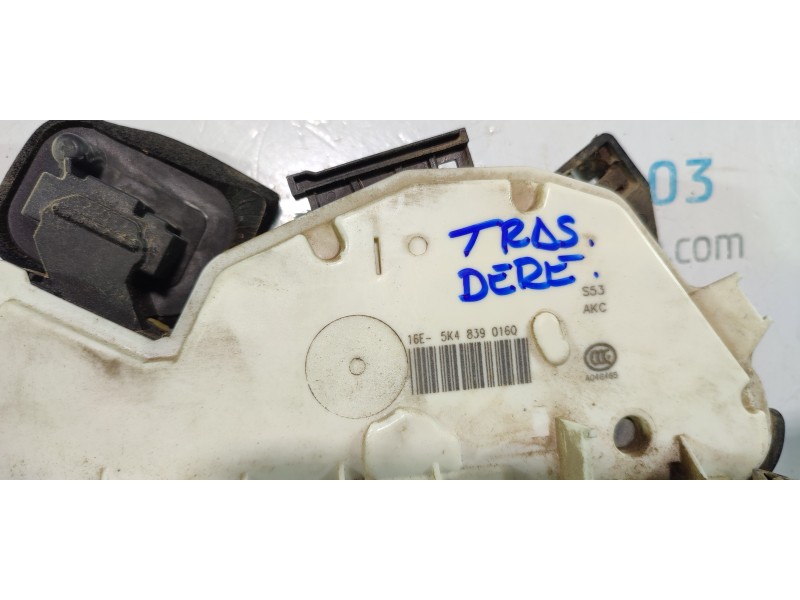 CERRADURA PUERTA TRASERA DERECHA 5K4839016Q  - imagen 3