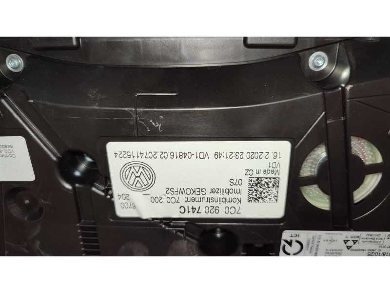 CUADRO INSTRUMENTOS 7C0920741C  - imagen 2