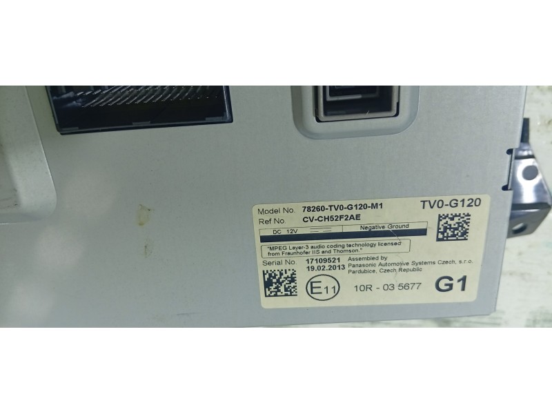 PANTALLA MULTIFUNCION 78260TV0G120M1  - imagen 2