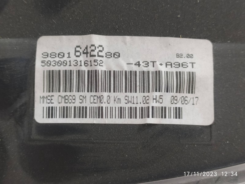 CUADRO INSTRUMENTOS 9801642280  - imagen 3