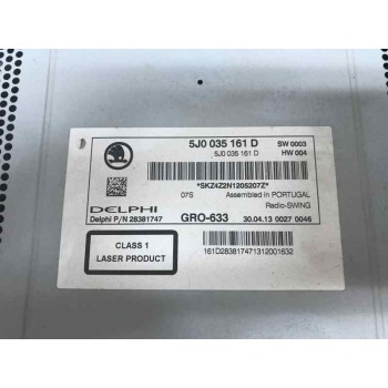 SISTEMA AUDIO / RADIO CD 5J0035161D  - miniatura 2