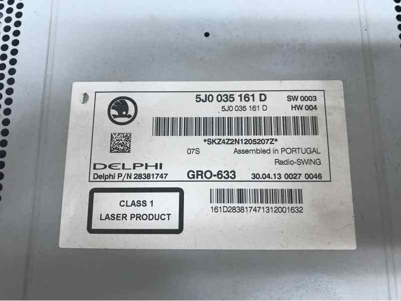 SISTEMA AUDIO / RADIO CD 5J0035161D  - imagen 2