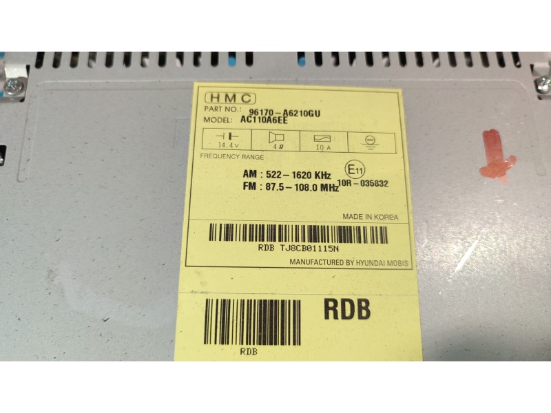 SISTEMA AUDIO / RADIO CD AC110A6EE  - imagen 3