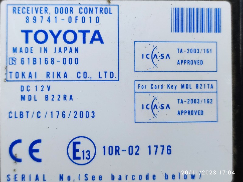 CENTRALITA CIERRE 897410F010  - imagen 2