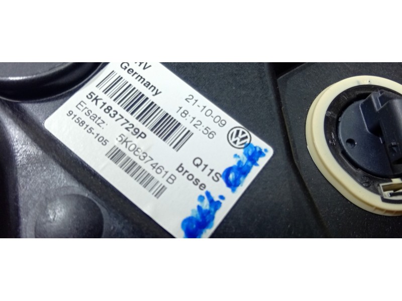 ELEVALUNAS DELANTERO IZQUIERDO 5K1837729P 5K0837461B  - imagen 2