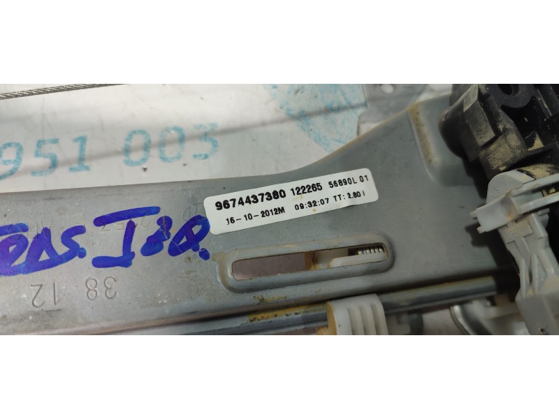 ELEVALUNAS TRASERO IZQUIERDO 9674437380  - imagen 3