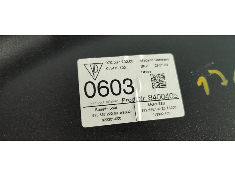 ELEVALUNAS DELANTERO DERECHO 97053720200  - imagen 2