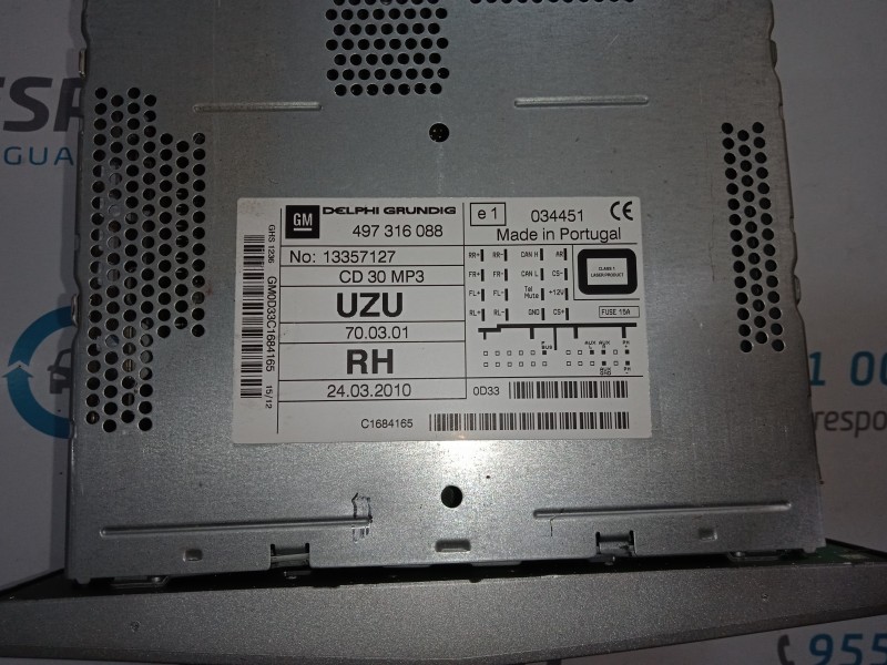 SISTEMA AUDIO / RADIO CD 13357127  - imagen 3