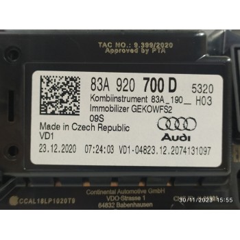 CUADRO INSTRUMENTOS 83A920700D A3C0780690001  - miniatura 3