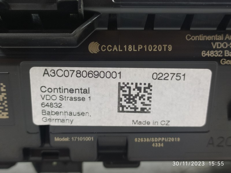 CUADRO INSTRUMENTOS 83A920700D A3C0780690001  - imagen 4