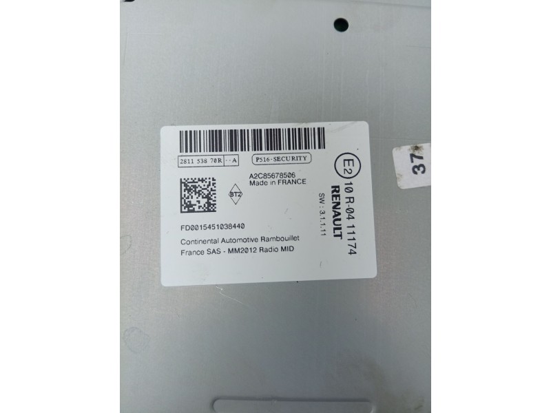 SISTEMA AUDIO / RADIO CD 281153870R  - imagen 2