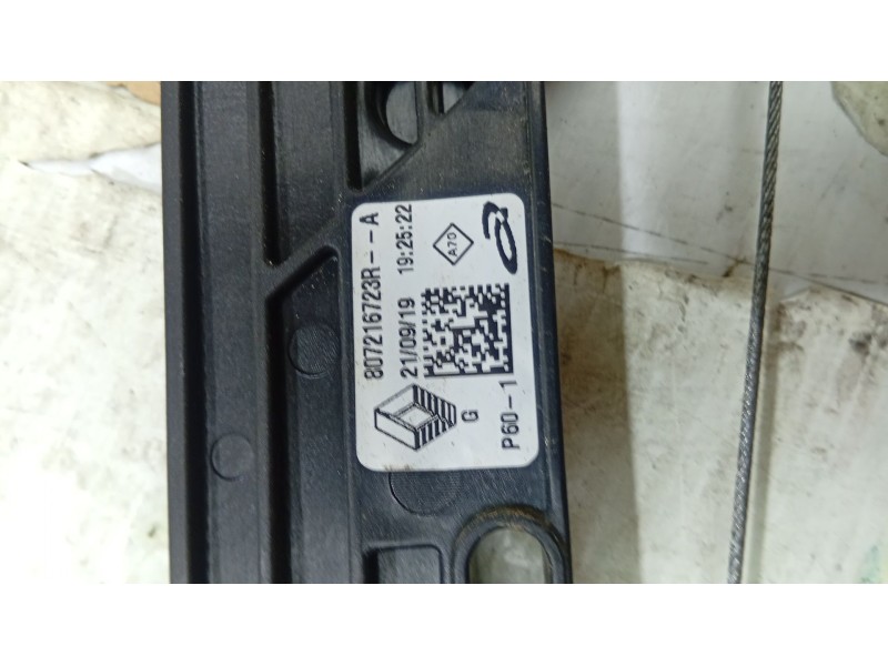 ELEVALUNAS DELANTERO IZQUIERDO 807216723R  - imagen 3