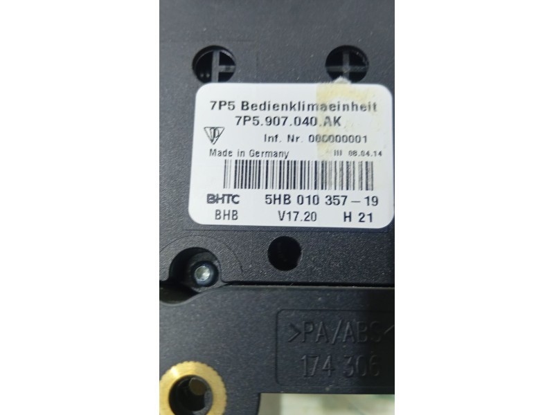 MANDO CLIMATIZADOR 7P5907040AK  - imagen 4