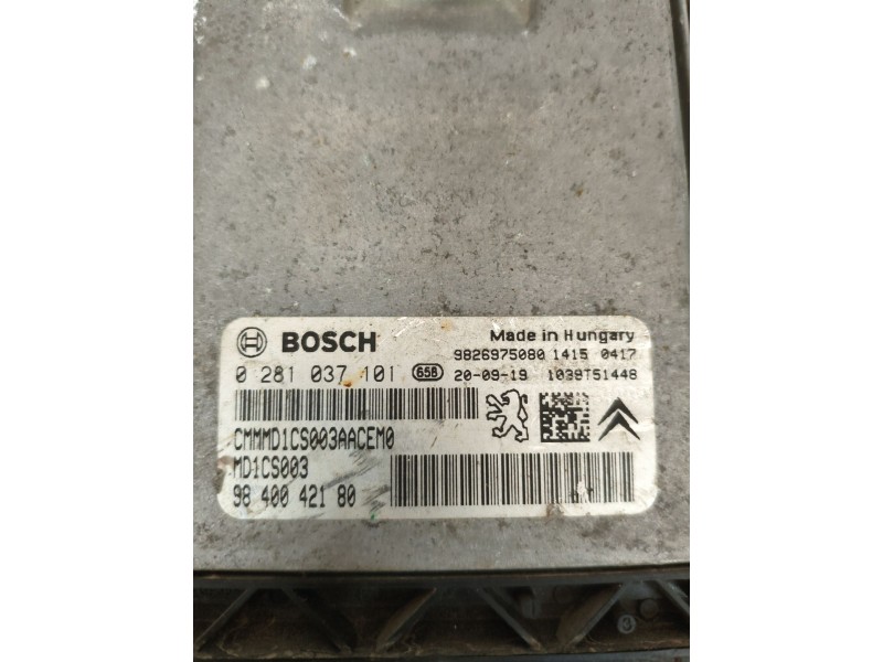 CENTRALITA MOTOR UCE 9840042180 0281037101 MD1CS003 - imagen 2