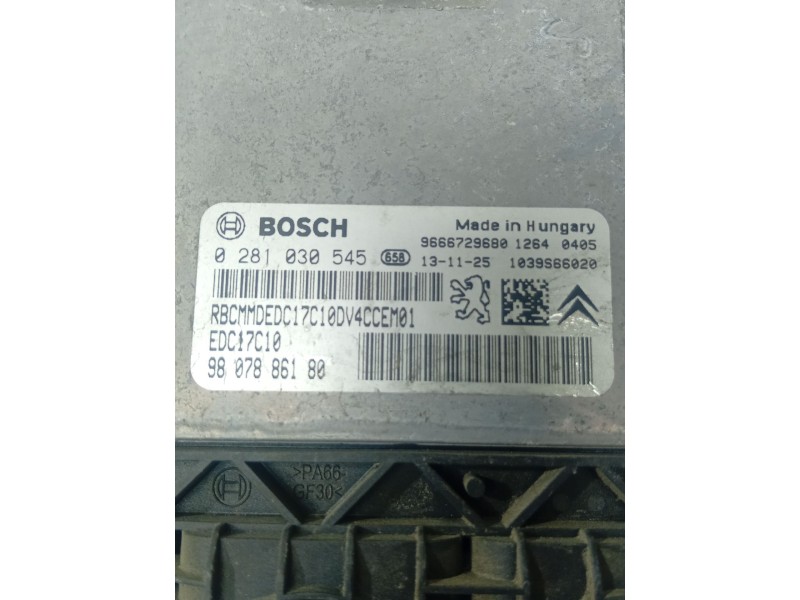 CENTRALITA MOTOR UCE 9807886180 0281030545  - imagen 2