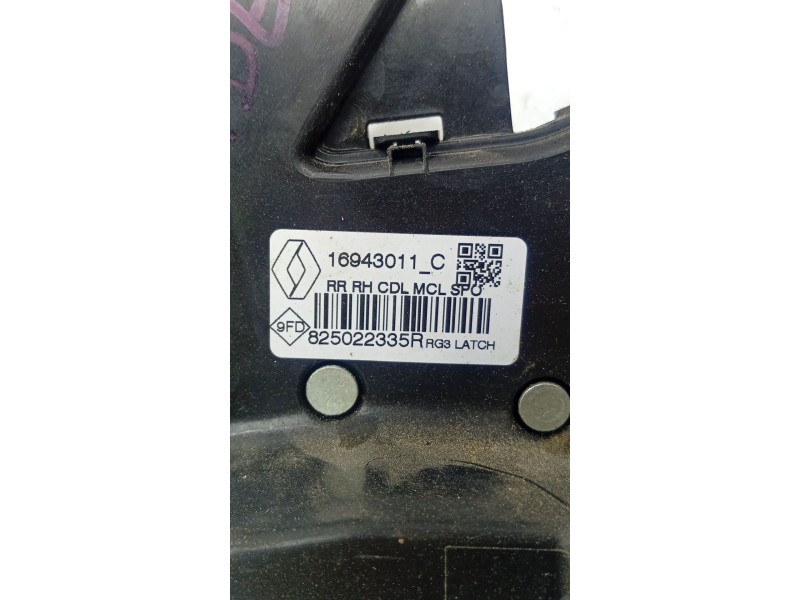 CERRADURA PUERTA TRASERA DERECHA 825022335R / 825023014R  - imagen 2