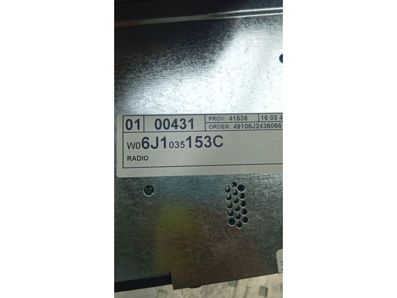SISTEMA AUDIO / RADIO CD 6J1035153D  - imagen 4