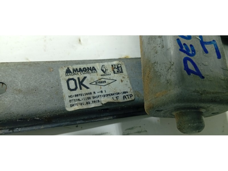 ELEVALUNAS DELANTERO IZQUIERDO 807211440R  - imagen 2