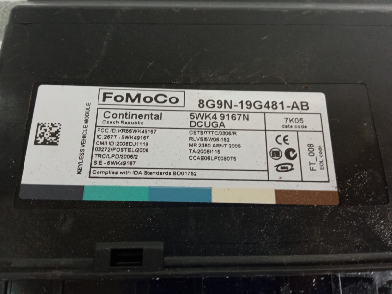 MODULO ELECTRONICO 8G9N19G481AB  - imagen 3